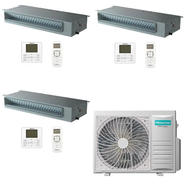 Climatizzatore Hisense Trial Split 9+9+12 Canalizzato 4AMW81U4RJC