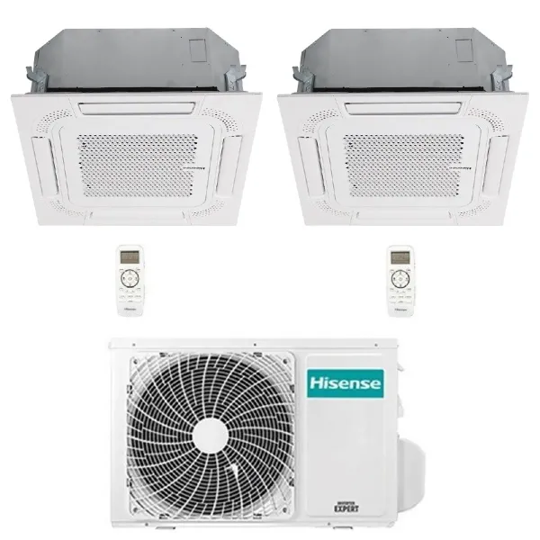 Climatizzatore Hisense Dual Split 18+18 Btu 60x60 3AMW72U4RJC