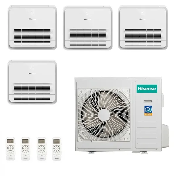 Climatizzatore Hisense Quadri Split 9+9+12+12 Console 4AMW105U4RAA