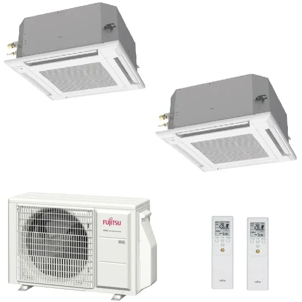 Condizionatore Fujitsu Dual Split 18+18 Cassetta AOYG30KBTA4