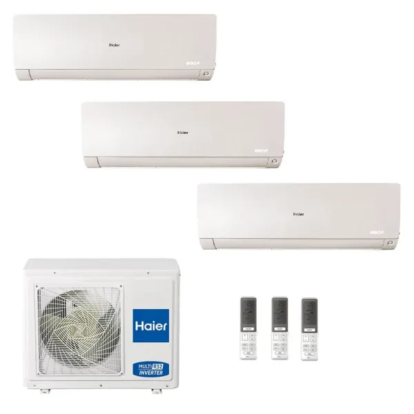 Condizionatore Haier Trial Split 7+7+12 Flexis Plus Bianco 3U70S2SR5FA