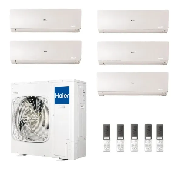 Condizionatore Haier Penta Split 9+9+9+9+18 Flexis Plus Bianco 5U125S2