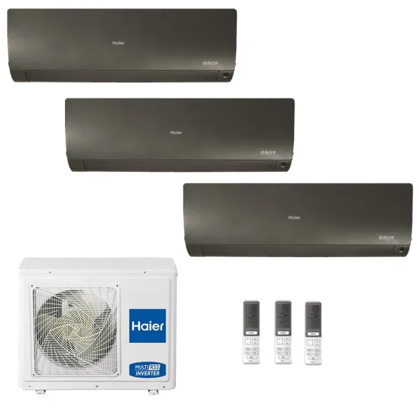 Condizionatore Haier Trial Split 9+9+12 Flexis Plus Nero 3U55S2SR5FA