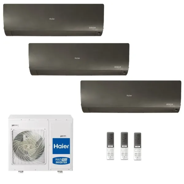 Condizionatore Haier Trial Split 9+12+12 Flexis Plus Nero 4U75S2SR5FA