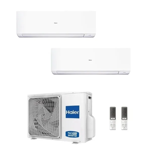 Condizionatore Haier Dual Split 7+12 Expert Bianco 2U40S2SM1FA