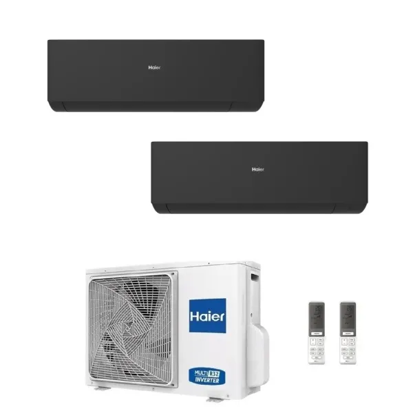 Condizionatore Haier Dual Split 9+9 Expert Nero 2U50S2SM1FA-3