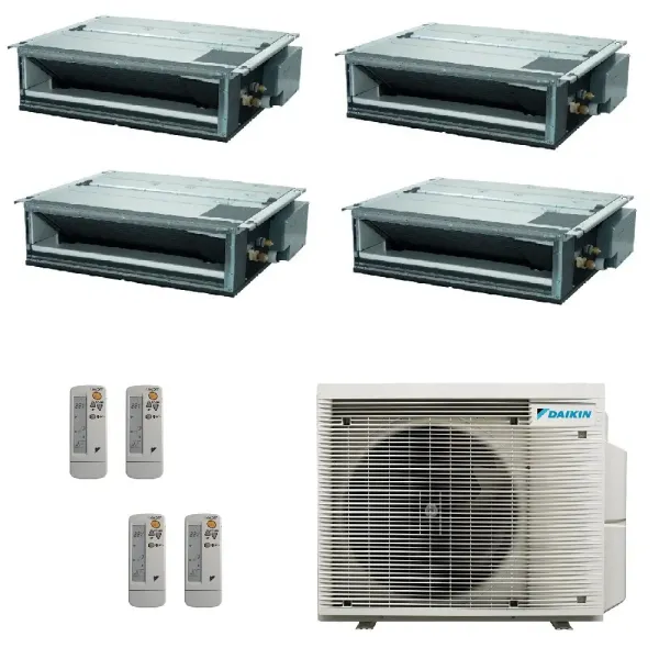 Condizionatore Daikin Quadri Split 9+9+9+9 FDXM-F9 BRC4C65 4MXM68A9