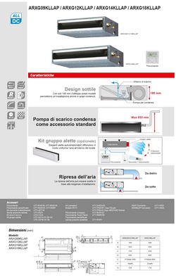 Condizionatore Fujitsu Trial Split 7+9+12 KL Compatta AOYG18KBTA3