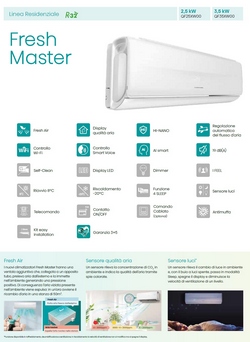 Climatizzatore Hisense Mono Split 9000 Btu Serie Fresh Master